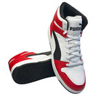 NWT PUMA MSRP $64.99 REBOUND JOY MEN'S WHITE RED BASKETBALL SHOES SIZE 10.5 11