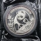 1990 Large Date China 10 Yuan Silver Panda - Mint Sealed