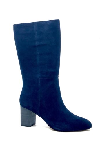 Splendid Womens Kent Navy Suede High Heel Boots Size 11M