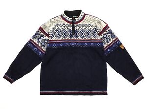 Dale of Norway L30010 Mens Navy Knit Vail Sweater Size XXL