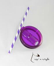 Replacement Slider 30 oz Lids w/straw~Yeti & Ozark Tumblers~Purple