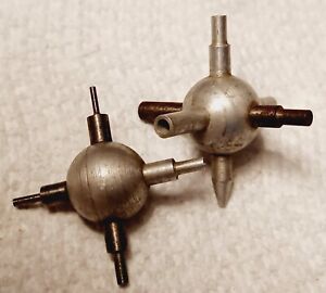 *** Vintage Watchmakers Tools Pair Of Ball Style Bench Key Set Of 10 Antique ***