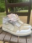 Size 9.5 - Air Jordan 1 Mid SE Craft Inside Out White 2022