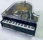 Music Box - Vintage Schmid Acrylic Piano “Anniversary Waltz” Gold Bells Doves
