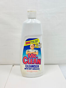 VINTAGE 1985 MR. CLEAN CLEANSER WITH SOFT ABRASIVE - EMPTY - COLLECTORS ITEM