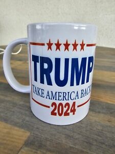Donald Trump 2024 Take America Back  Coffee Mug GOP MAGA Patriot Party Gift Cup