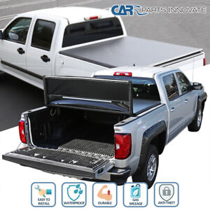 Fits 2014-2021 Ford F150/Super Crew Cab 5.5ft Short Bed Soft Tri-Fold Tonneau (For: Ford F-150)