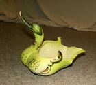 Vintage Hull Pottery Green Duck Goose Swan Planter Large Take a LOOK !!!!!!
