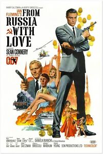 From Russia with Love - James Bond 007 Movie Poster - Sean Connery - US Version