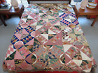 Vintage Feed Sack & Old Cotton, PURITAN, Hand Pieced Quilt TOP; 91