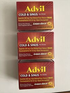Advill Cold&Sinus Liqui-Gels 32 Ct 3 Pack