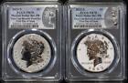 2023-S Reverse Proof Silver Morgan/Peace Dollar PCGS PR70 First Day of Issue Set