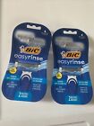 BIC Easy Rinse Anti-Clogging Men's Disposable Razors, 4 Blades, 2 Count Lot Of 2