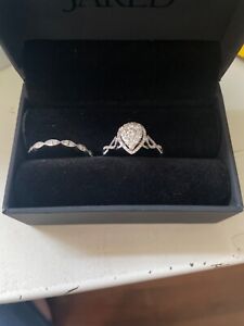 Over a half carrot diamond wedding ring set purchased at Jared Jewelry