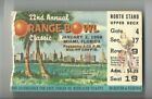 1956 Orange Bowl college football ticket Maryland v Oklahoma Sooners Gate 4 17 9