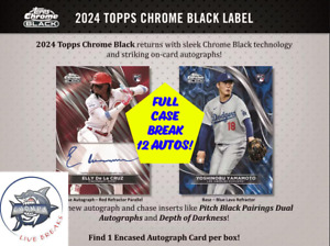TORONTO BLUE JAYS 2024 Topps Chrome Black FULL CASE Break #6!