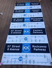 1960s New York Subway IND/BMT Destination/Route Rollsign Sign KK Route  Mylar