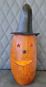 Meadowbrooke Gourds Jack O Lantern Lighted Pumpkin Halloween Handmade PA