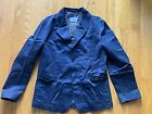 Men's NORSE PROJECTS Navy Blue 100% Cotton Roeldal Blazer Jacket Sz 38R