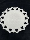 Shell And Club Milk Glass  9 Inch Plate By Kemple