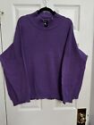 Eskandar  One Size Purple Handloomed Cotton Sweater