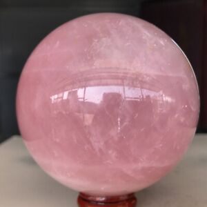 New Listing856g Natural Pink Rose Quartz Crystal Sphere Mineral specimen Healing K839