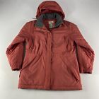 LL Bean Jacket Womens Red Polartec Thinsulate Fleece Coat Small Petite 0BDX4