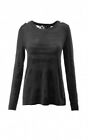 CAbi #5005 Sophia Black Lace Back Sweater Size Small $129 New In Bag