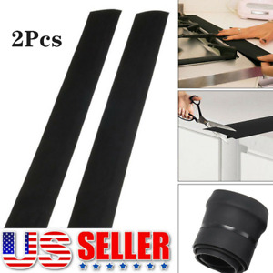 2Pcs Kitchen Silicone Stove Counter Gap Cover Oven Guard Spill Seal Slit Filler