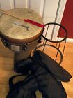 Remo Fiberskyn 3 Djembe with Stand Carrying Case and Drumsticks