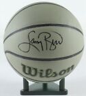 Larry Bird Autographed Wilson NBA Basketball PSA Boston Celtics HOF W/ Stand