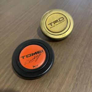 TOMEI TRD Steering Wheel horn button set [there are some scratches and dirt]