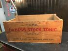 Dr Hess Stock Tonic Wood Sign  Shipping Crate 25inx12inx14in