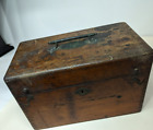 Antique Used Humprey's Veterinan Wooden Kit Box With Tools