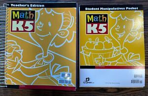 BJU Press Math K5 Teacher's Edition 211268 + Student Manipulatives Packet 211219