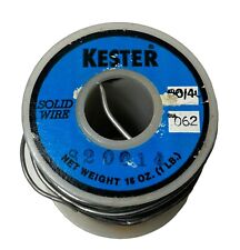 Vintage 1 LB. Kester Solid Wire Solder Alloy 60/40 .062 Dia. Solder Spool