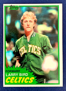 New ListingLARRY BIRD 1981 Topps Basketball #4 Boston Celtics 2nd Year HOF