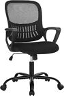 Executive Home Office Computer Desk Chair with Armrests Wheels and Mesh Back