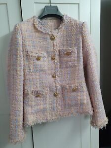Pink Blazer With Chanel Lining Uk6