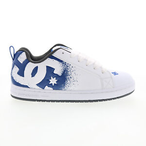 DC Court Graffik 300529-XWBS Mens White Skate Inspired Sneakers Shoes