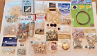 Jewelry Making Lot BEADS LIGHT COLORS-Glass/Stone/Shell/Wood& Metal Spacers/WIre