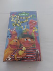 Sesame Street Get Up And Dance and Sing Yourself Silly VHS In Aust now