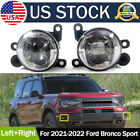For 2021-2022 Ford Bronco Sport LED Front Bumper Fog Lights Driving Lamps 1Pair (For: 2021 Bronco Sport Badlands)