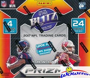 2017 Panini Prizm Football Factory Sealed 24 Pack Retail Box-12 RC+12 Inserts !