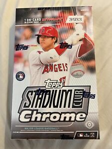 2022 Topps Stadium Club Chrome Factory Sealed Hobby Box - QTY AVAILABLE