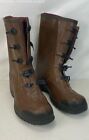 Northerners Servus Men's Brown Rubber Snap Close Tall Rain Boots Size 13