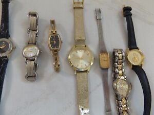 Seiko Capezio Beringer Edison etc. Miscellaneous Ladies watches - Total Lot of 8