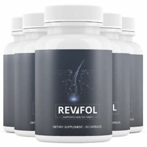 5 Bottles Revifol Hair Skin and Nails Supplement Hair Growth Vitamins (300 Caps)
