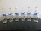 Lot of 6 Empty 1 Liter Glass Absolut Vodka Bottles with Caps