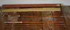 LOT OF 2 VINTAGE BAMBOO FLY FISHING RODS LM DICKSON GOLDEN BAMBOO SOUTH-BEND